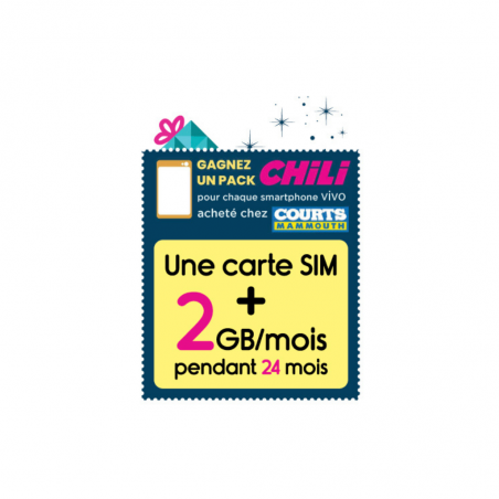 CHiLi Prepaid SIM with 2GB data per month 24 month