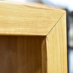 Alberta Bookcase Cabinet 4 Shelves In Teak