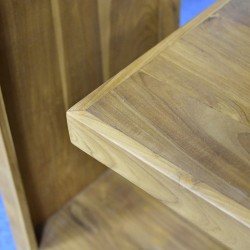Alberta Bookcase Cabinet 4 Shelves In Teak