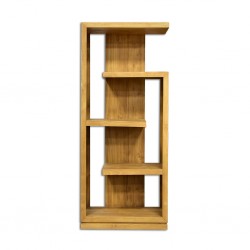 Alberta Bookcase Cabinet 4 Shelves In Teak