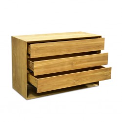 Sandy Chest of 3 Drawers Sideboard In Teak