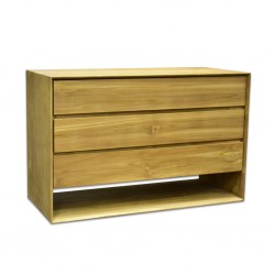 Sandy Chest of 3 Drawers Sideboard In Teak