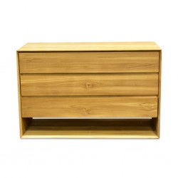 Sandy Chest of 3 Drawers Sideboard In Teak