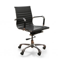 Sora Mid Back Office Chair Black PU