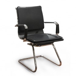 Nova Mid Back Visitor Chair Black PU