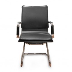 Nova Mid Back Visitor Chair Black PU