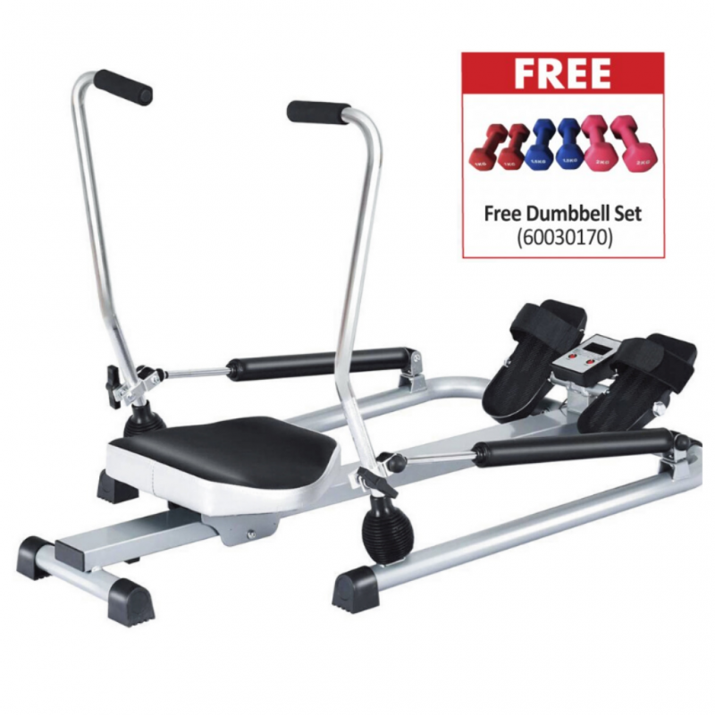 JDM Sports RM403B Rowing machine & Free Dumbbell Set