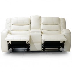 Veneto Sofa 3+2 Leather Gel White