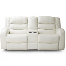 Veneto Sofa 3+2 Leather Gel White