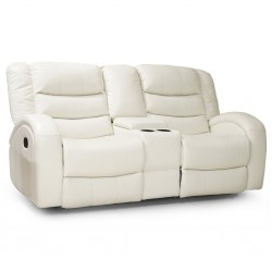 Veneto Sofa 3+2 Leather Gel White