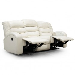 Veneto Sofa 3+2 Leather Gel White