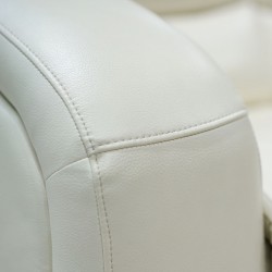 Veneto Sofa 3+2 Leather Gel White