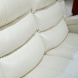 Veneto Sofa 3+2 Leather Gel White