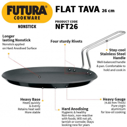 Futura Q45 26cm Non Stick Flat Tava