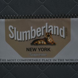 Slumberland New York Supreme Single 90x190 cm Silver Border and white Aloe