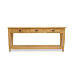 Parco Console Table W/3 Drawers In Teak