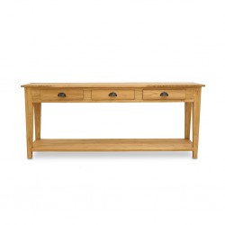 Parco Console Table W/3 Drawers In Teak