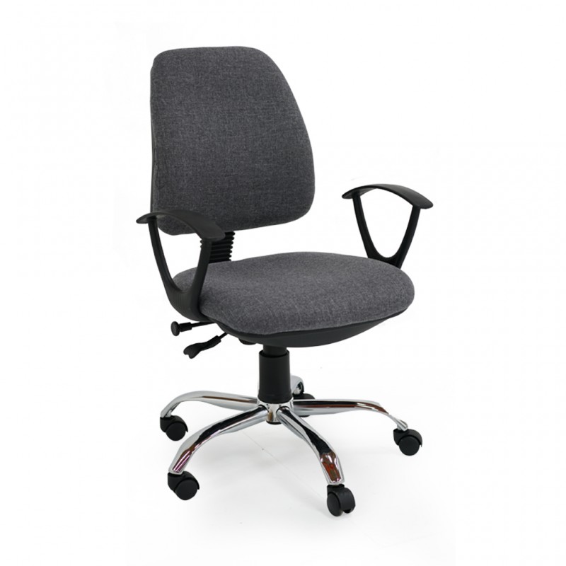 Elanza Office Chair Grey Elanza Office Chair Grey