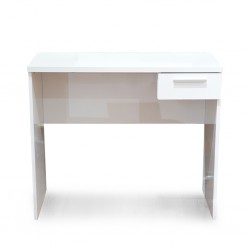 Camel Office Table White Particle Board 1 Drawer