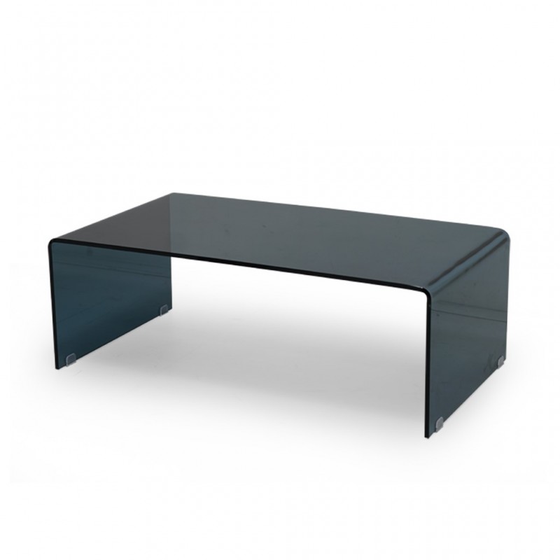 Francoa Coffee Table Grey Tempered Glass