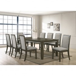 Lowa Table and 8 Chairs Rubberwood & MDF Top