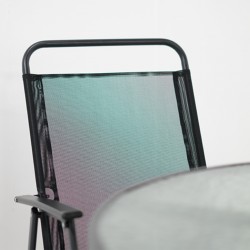 Malton Table and 4 Chairs + Beach Umbrella