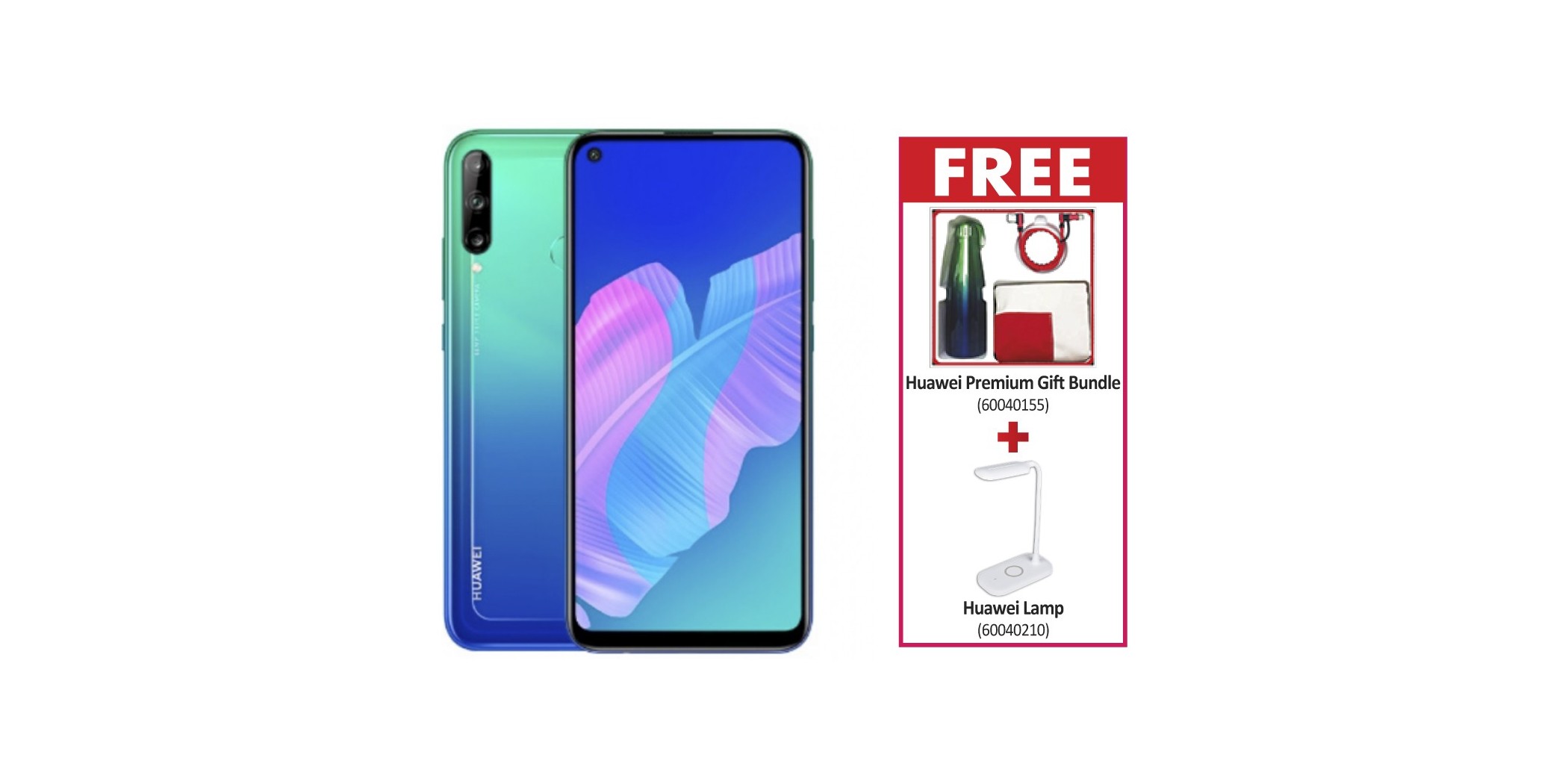 HUAWEI Y7p Aurora Blue & Free Huawei Premium Gift Bundle + Free Huawei Lamp