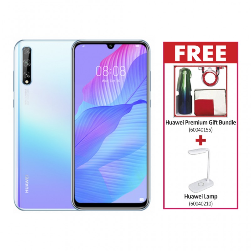 Huawei Y8p Breathing Crystal & Free Huawei Premium Gift Bundle + Free Huawei Lamp