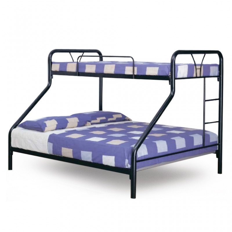 Yvonne Bunk Bed 137x190 cm Black Metal Yvonne Bunk Bed 137x190 cm Black Metal