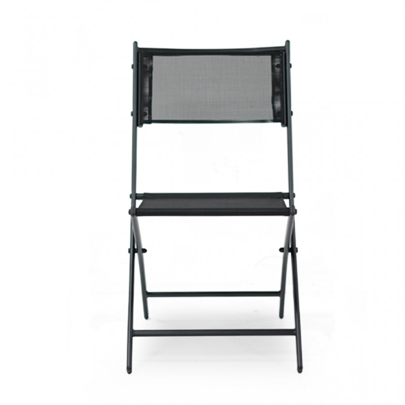 Barnsley Table and 2 Chairs S.Steel Dark Grey