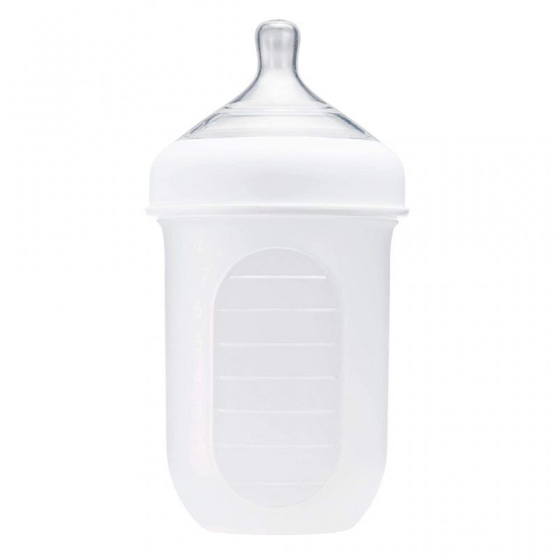 Boon Nursh Silicone Pouch Bottle 8oz-white B11209 Boon Nursh Silicone Pouch Bottle 8oz-white B11209
