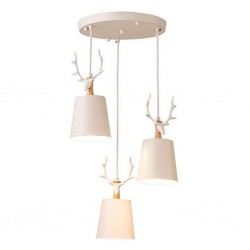 Deer -Set Metal Pendant Lamp- White /6022