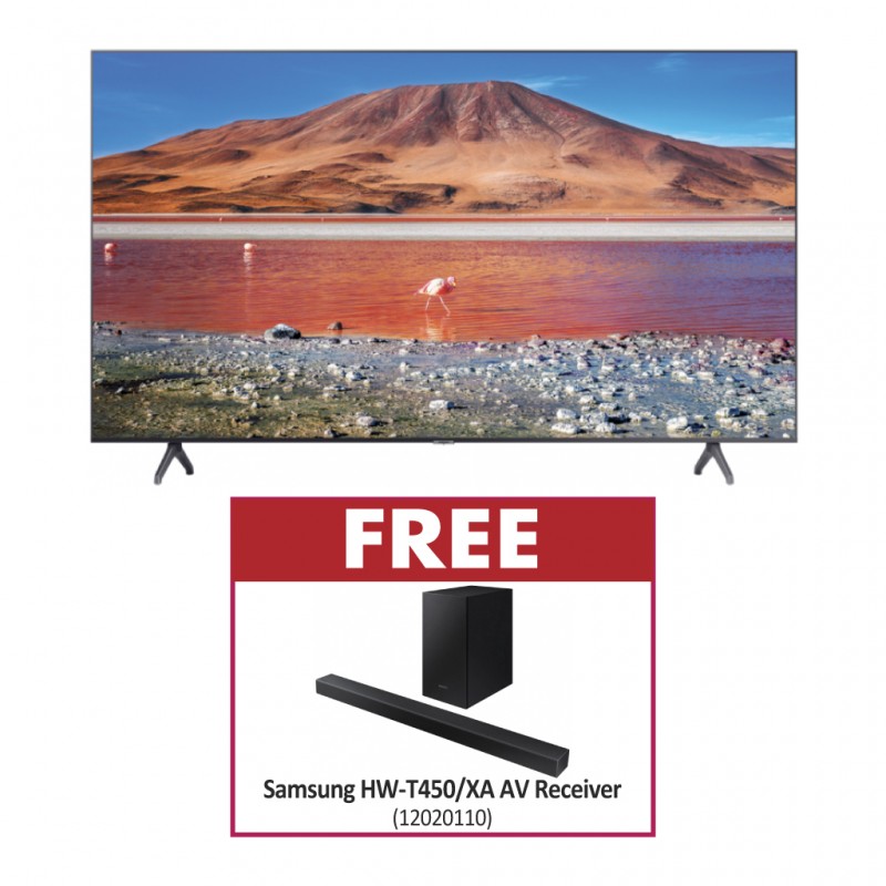 Samsung UA70TU7000UXKE Led TV & Free Samsung HW-T450/XA AV Receiver