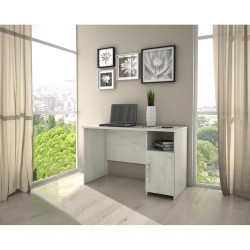 Athenas Office Table Avorio Sof P.Board 1DR/Shelf