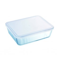 Pyrex COOK AND FREEZE 1.5L Rectangle Dish With Plastic Lid 22x17 "O"