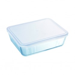 Pyrex COOK AND FREEZE 2.6L Rectangle Dish With Plastic Lid 25x20 "O"