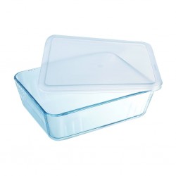 Pyrex COOK AND FREEZE 2.6L Rectangle Dish With Plastic Lid 25x20 "O"
