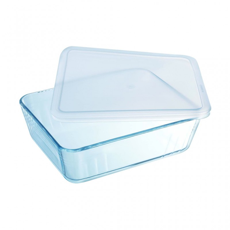 Pyrex COOK AND FREEZE 4L Rectangle Dish With Plastic Lid 27x23cm