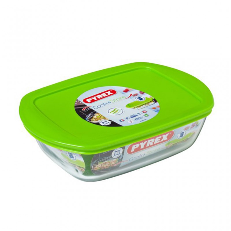 Pyrex COOK AND STORE 1.1L Rectangle Dish With Plastic Lid 23x15x6 "O" Pyrex COOK AND STORE 1.1L Rectangle Dish With Plastic Lid 23x15x6 "O"