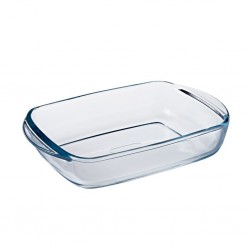 Pyrex COOK AND STORE 2.6L Rectangle With Plastic Lid 28x20x8 Dish "O"