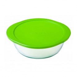 Pyrex COOK AND STORE 1L 20cm Round Dish With Plastic Lid "O"