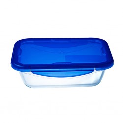 Pyrex COOK AND GO 20x15 Small Rectangle Dish With Plastic Lid "O"