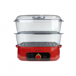 Mayer MMFS28D 28L Red Food Steamer