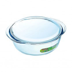 Pyrex Glass 1.6L Round Casserole + 0.5L Sleeve "O"