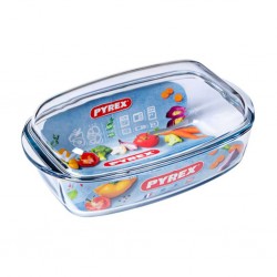 Pyrex Glass 4.4L Rectangle Casserole+2.2L Sleeve ''O''