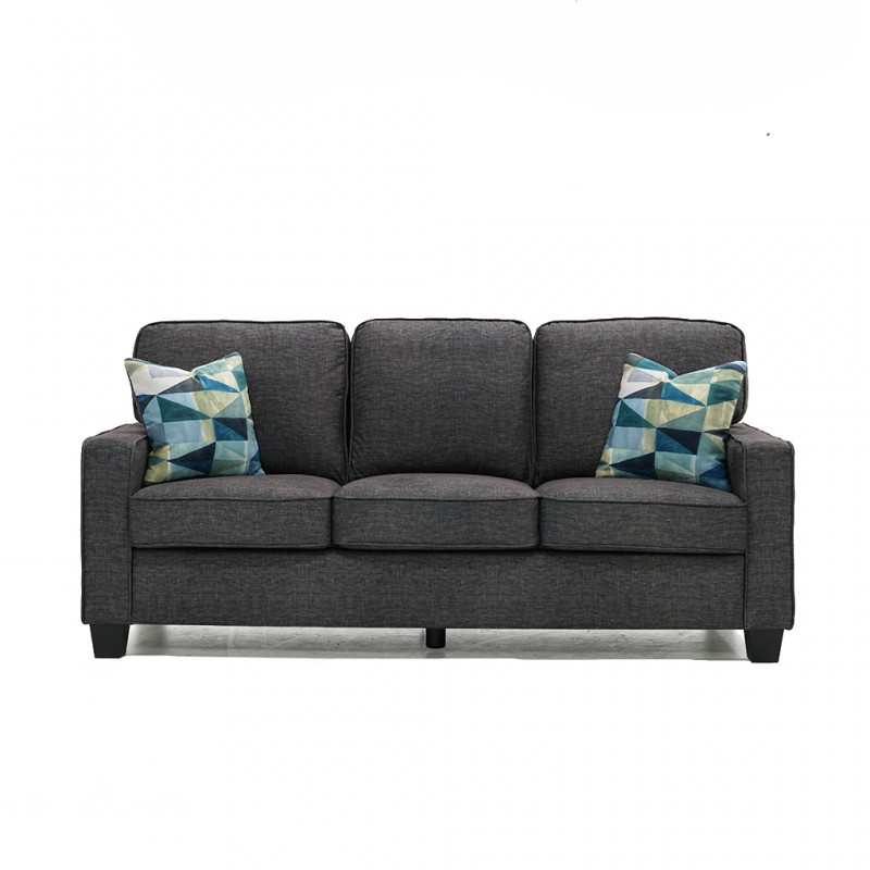 Fenway 3 Seater Cement Col Fabric (AFG)