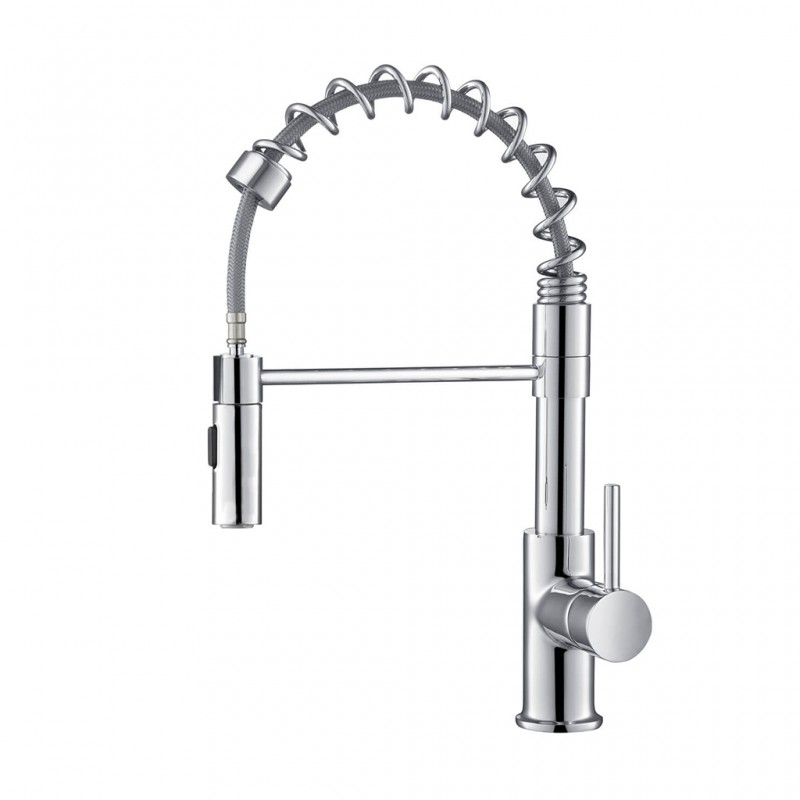 Aquavit Kitchen Mixer Single Lever Pull Down Chrome ATKF1026CH