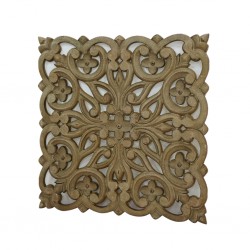 Sculpt Flower Pattern Wall Decor 60x60cm MDF