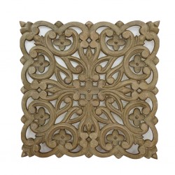 Sculpt Flower Pattern Wall Decor 60x60cm MDF