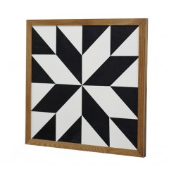 Art Deco Hanging Wall Decor 50x50cm MDF